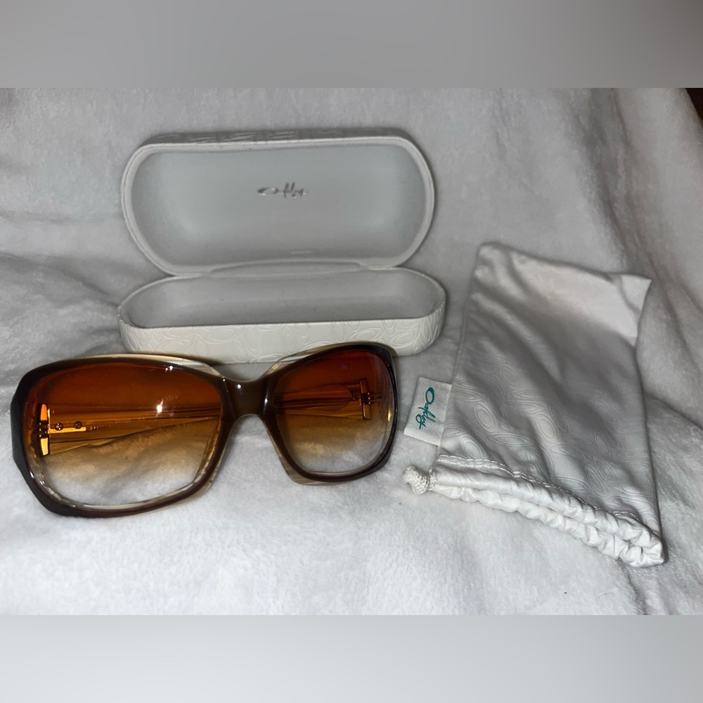 Oakley Brown and Orange Women's Sunglasses